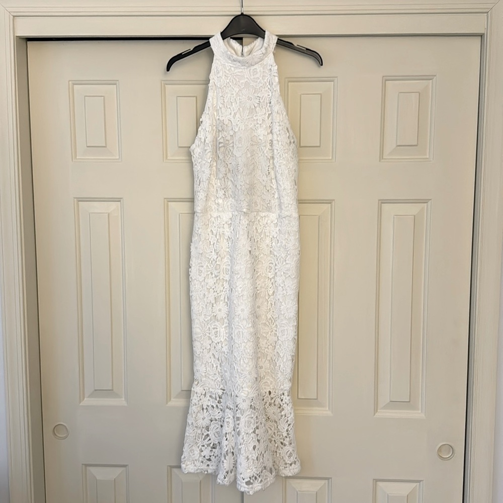White lace dress